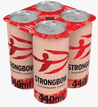 Strongbow Strawberry 6x4x440ml Cans 4%