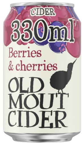 Old Mout Cider Berries & Cherries Cans 10x330ml 4% OOD