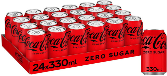 Coca Cola Zero Cans 24x330ml
