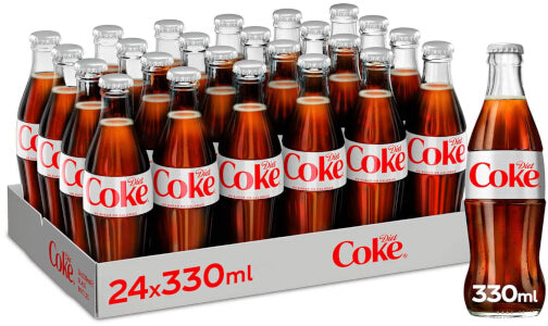 Coca Cola Diet Bottles 24x330ml