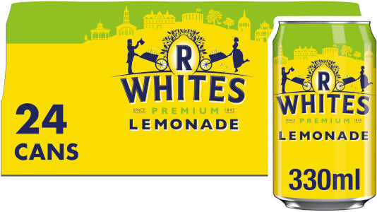 R Whites Lemonade Cans 24x330ml