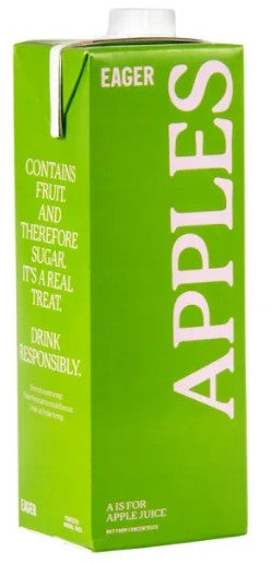 Eager Cloudy Apple Juice 8x1Ltr